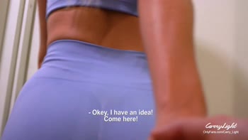 CarryLight Teases Step Brother to Cum Quick in Panties