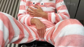 HotiMary's Pajama Perfection: Petite Babe's Masturbatory Orgasm