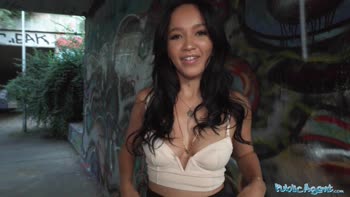 Asia Vargas: Natural Brunette's Sizzling POV Pickup Encounter