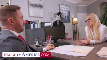 Jessica Ryan's Naughty Office Encounter Ends with a Blowjob and Pickleball