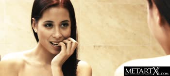 Sultry Redhead Mom's Bathroom Orgasmic Delight