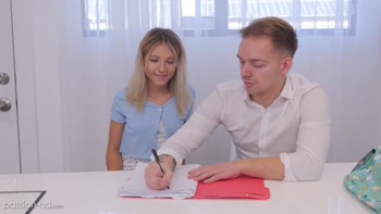 My College Tutor Just Fucked My Tight Pussy During Our Study Session