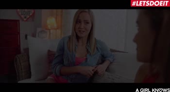 LETSDOEIT - Lesbian Teen (18+) Convinces Her Straight Roommate To Lick Her Pussy