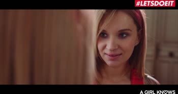 LETSDOEIT - Lesbian Teen (18+) Convinces Her Straight Roommate To Lick Her Pussy