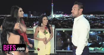 Brenna Sparks - Three Asian Babes Compete for Love in Wild Threesome Orgy