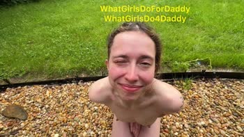 WhatGiro4Daddy - Daddy's Rainy Piss Surprise for His Student Sweetheart
