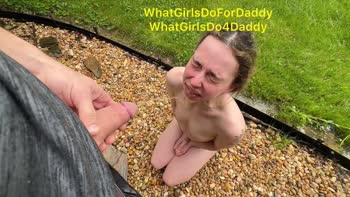 WhatGiro4Daddy - Daddy's Rainy Piss Surprise for His Student Sweetheart