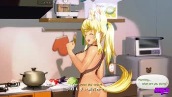 Loyal Wolf Girl's Sultry Welcome: Spread Legs, Big Boobs, and Multiple Cumshots