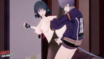 AmathGameAnimation - Jane Doe's Anime Cosplay Creampie: Big Tits & Ass in High-Def