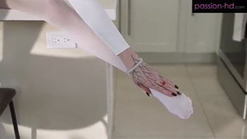 Shrooms Q Rips Open Her Stockings And Spreads Wide