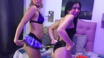 AgataAndAnya's Sizzling Step Fantasy: Blonde Babes Share A Steamy Lingerie Moment