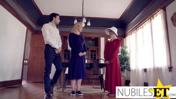 Jane Wilde's Petite Handmaid Servitude - Cum-Filled Missionary