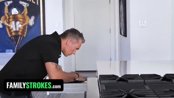 Strokes - Stepdaughter Katie Kush Gets Her Teen (18+) Pussy Disciplined By Stepdad And Stepmom