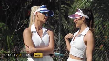 Phoenix Marie and Kelsi Monroe's Thirsty Tennis Date Ends in a Passionate Threesome