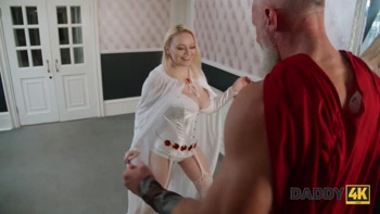 DADDY4K. A Spartan Daddy fucks his Stepson's Girlfriend