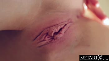 Blonde Bliss: Petite Cutie Fingers Her Way to Orgasmic Delight