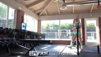 SpyFam Step Brother Catches Lesbian Step Sisters Eating Pussy