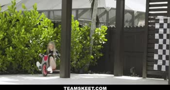 Harlow West's Petite Perfection: Racer Cosplay Meets Monster Cock