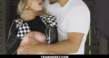 Harlow West's Petite Perfection: Racer Cosplay Meets Monster Cock