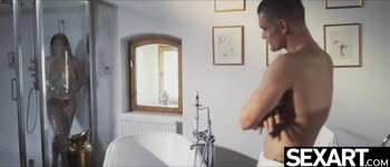Max Dior Teases Cristina Miller's Big Tits Before Ripping Her a Blazing Blowjob