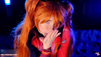 MollyRedWolf - Asuka's Sizzling Redhead Rampage: Sloppy Blowjob, Anal Fingering & Creampie