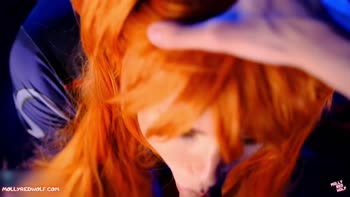 MollyRedWolf - Asuka's Sizzling Redhead Rampage: Sloppy Blowjob, Anal Fingering & Creampie
