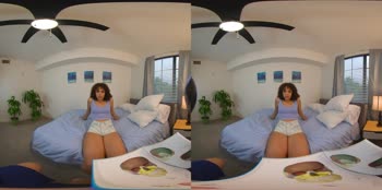 Tiny Stepsister's 180° VR Handjob Fantasy
