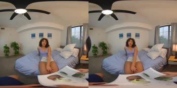 Tiny Stepsister's 180° VR Handjob Fantasy
