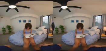 Tiny Stepsister's 180° VR Handjob Fantasy