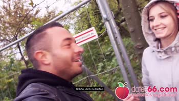 German Scout's Scorching First Date Fling Outside!