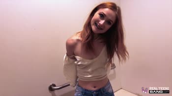 Ginger Teen (18+) Scarlet Skies' Raunchy Debut: POV Casting Session