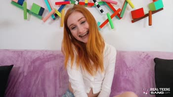 Ginger Teen (18+) Scarlet Skies' Raunchy Debut: POV Casting Session