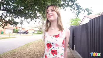 Petite Brunette Daisy's Big Cock Adventures