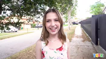 Petite Brunette Daisy's Big Cock Adventures