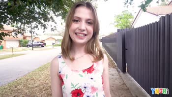 Petite Brunette Daisy's Big Cock Adventures