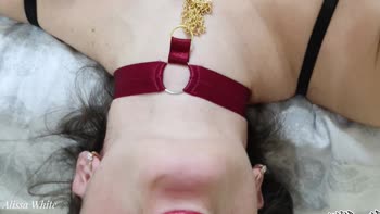 AlissaWhite1's Sizzling Russian Blowjob & Handjob