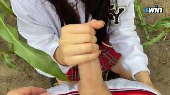 Airaccoon's Cornfield Caper: POV Blowjob & Dirty Talk