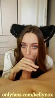 Ivy Skye's Sizzling POV BJ: Cat Ears & Cum Swallowing Bliss
