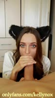 Ivy Skye's Sizzling POV BJ: Cat Ears & Cum Swallowing Bliss