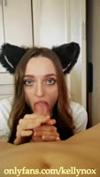 Ivy Skye's Sizzling POV BJ: Cat Ears & Cum Swallowing Bliss