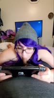 BustyRoxxy - Busty Roxxy's Gamer Girl Glamour: Warm Cock in Mouth While Playing Nintendo