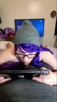 BustyRoxxy - Busty Roxxy's Gamer Girl Glamour: Warm Cock in Mouth While Playing Nintendo