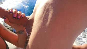 Didler6969's Yacht Party Delight: Deep Blowjob on Public Beach