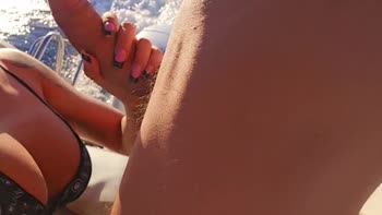 Didler6969's Yacht Party Delight: Deep Blowjob on Public Beach