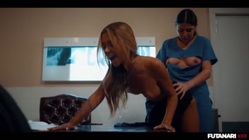 Kylie Rocket's Futa Nurse Surprise for Ava Amira's Big Tits