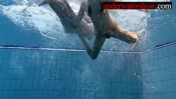 Monica and Andrea's Underwater Tease: A First-Time Experience