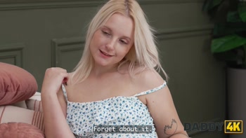 DADDY4K. A Young, Cute Blonde prefers an Older dick