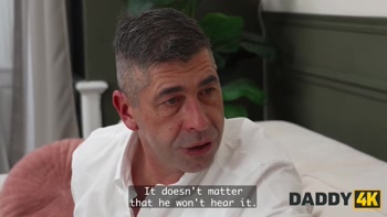 DADDY4K. A Young, Cute Blonde prefers an Older dick