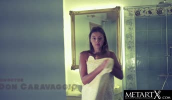 Melena A's Sultry Solo: Lingerie Stripped, Passion Ignited