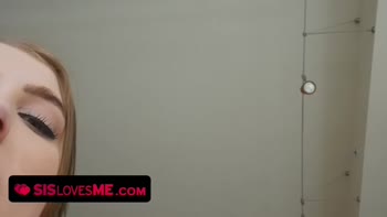 Stepbro's Surprise: Pale Teen (18+) Chloe Scott's POV Blowjob and More!